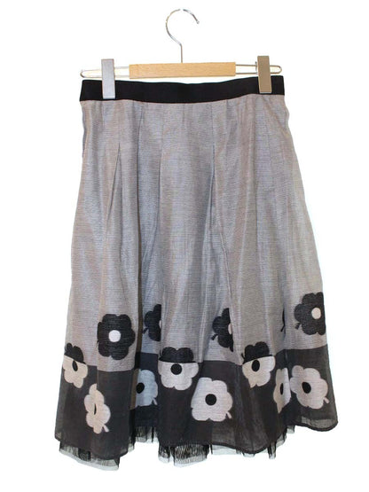 エムズグレイシー Jacquard Flower Skirt 917331 スカート 36 グレー ITVV0SPGBOG0
