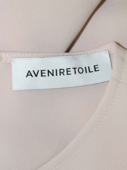 アベニールエトワール ツイストスリーブブラウス S345-041 38 ピンクベージュ ITT9RDZ25UV4