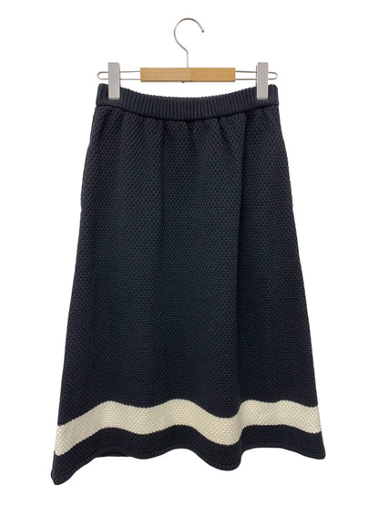 ルネ 5412020 スカート 36 ネイビー ニット ウエストギャザー ITQVNCJT47PW