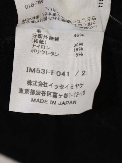 イッセイミヤケ IM53FF041 パンツ 2 ブラック IT0EAMFK6VRD