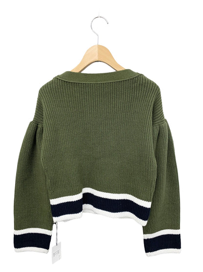 アディアム Rachel Knit Top 44237 ニット XS カーキグリーン ITKJ7LZFHHHC