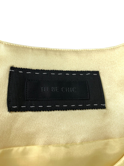 トゥービーシック ジオメトリックジャカードコンパクト ジャケット W5E02-323-60 40 イエロー ITDNJSJ9945W