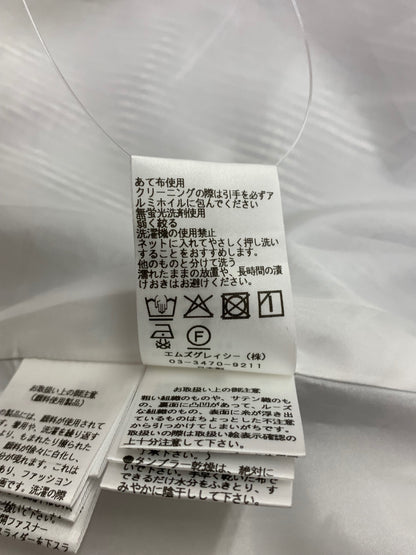 エムズグレイシー 611313 ワンピース 38 グレー フラワーモチーフ ストライプ ITNROWIJH654