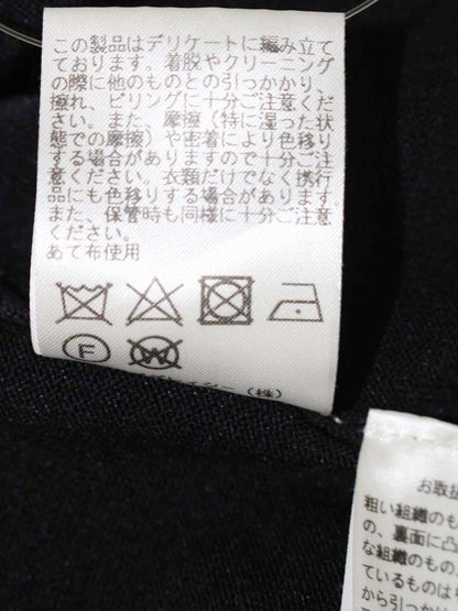 エムズグレイシー 218328 ニット セーター 38 ブラック カメリア リボン 刺繍 ITAP4KES72KO