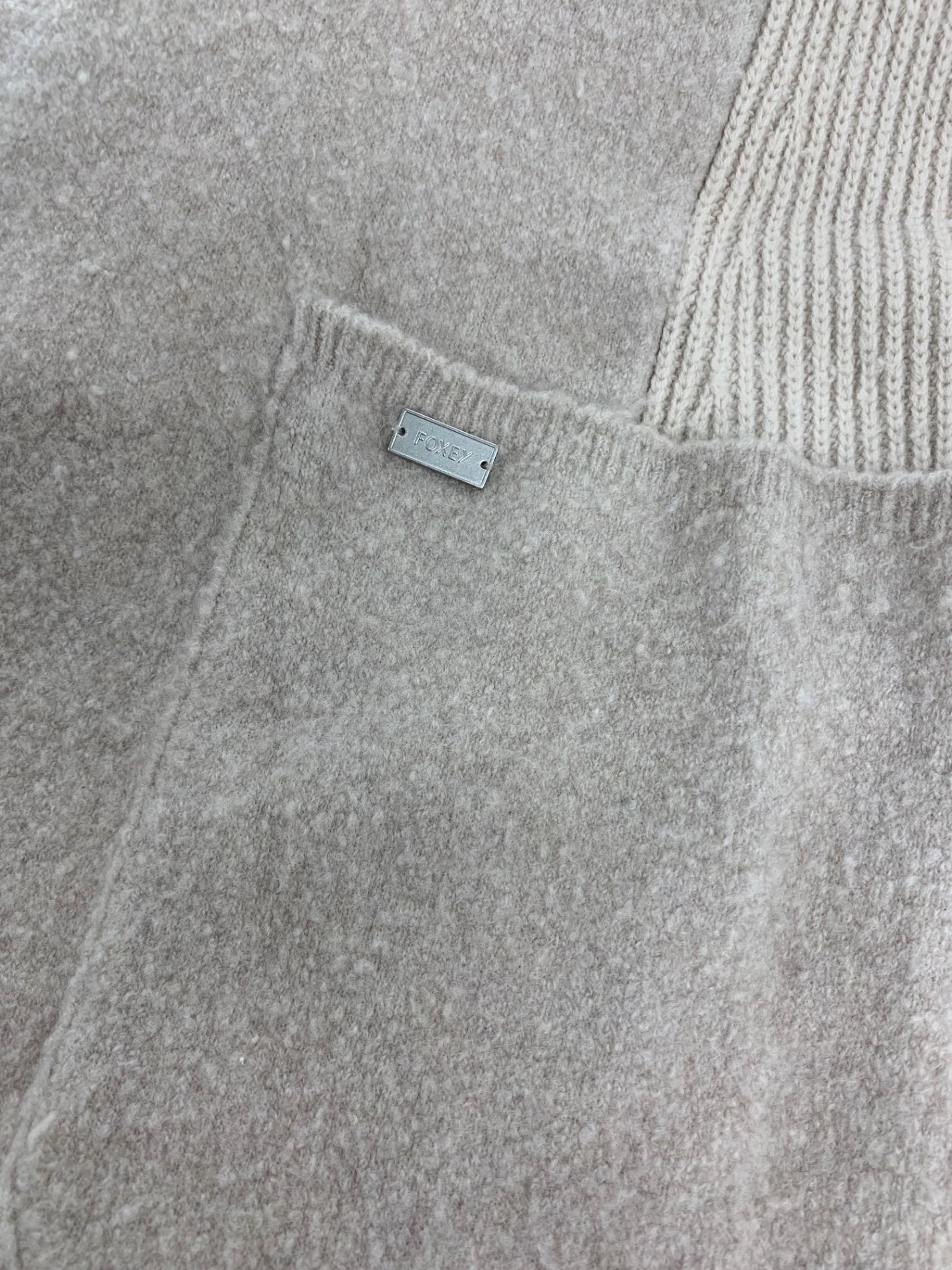 フォクシーブティック Knit Coat Souffle 40368 コート F ベージュ IT7DWETWQNZK