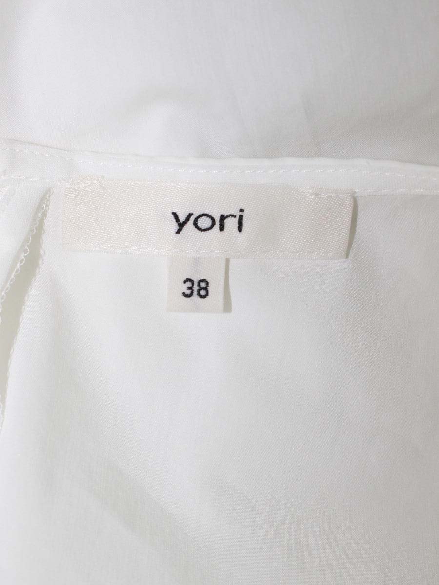 ヨリ YR2221-010SP ブラウス 38 ホワイト カットソー フリル ITGI22HFRG98