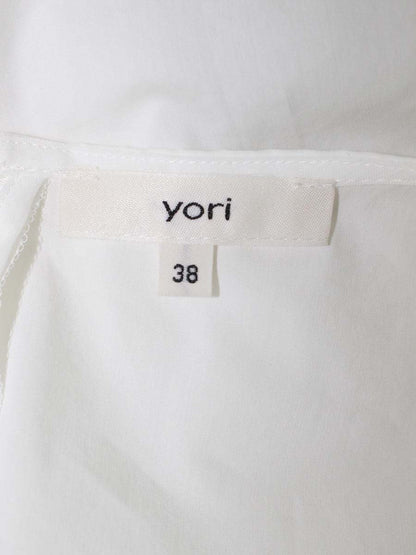 ヨリ YR2221-010SP ブラウス 38 ホワイト カットソー フリル ITGI22HFRG98