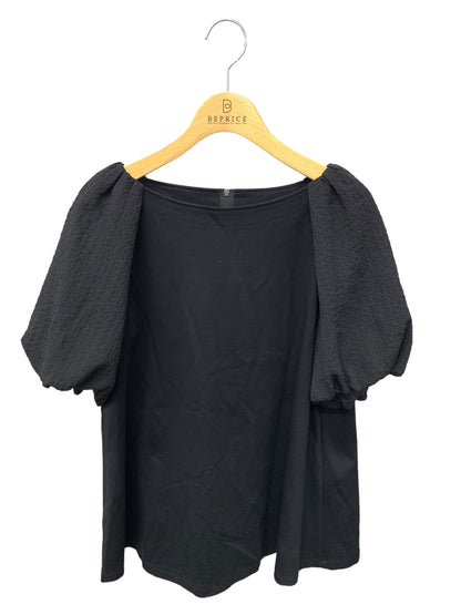 フォクシーニューヨーク 42991 Tシャツ カットソー 42 ブラック PLISSE TOP IT2KX97LLCUD 【SALE】