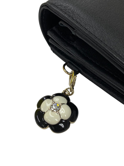 クレイサス ワッフル ソフトスムースカメリアフラップ長財布 ct-190320 ブラック ITYF99BZFTMO