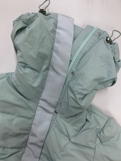 エムズグレイシー 419606 コート 40 ブルー パールワッペン フード IT5VQV5JBHV9