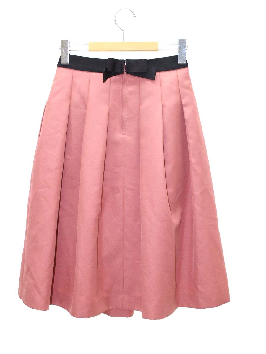 エムズグレイシー 817705 スカート 40 ピンク タック フレア ITOXE0YAOBDM
