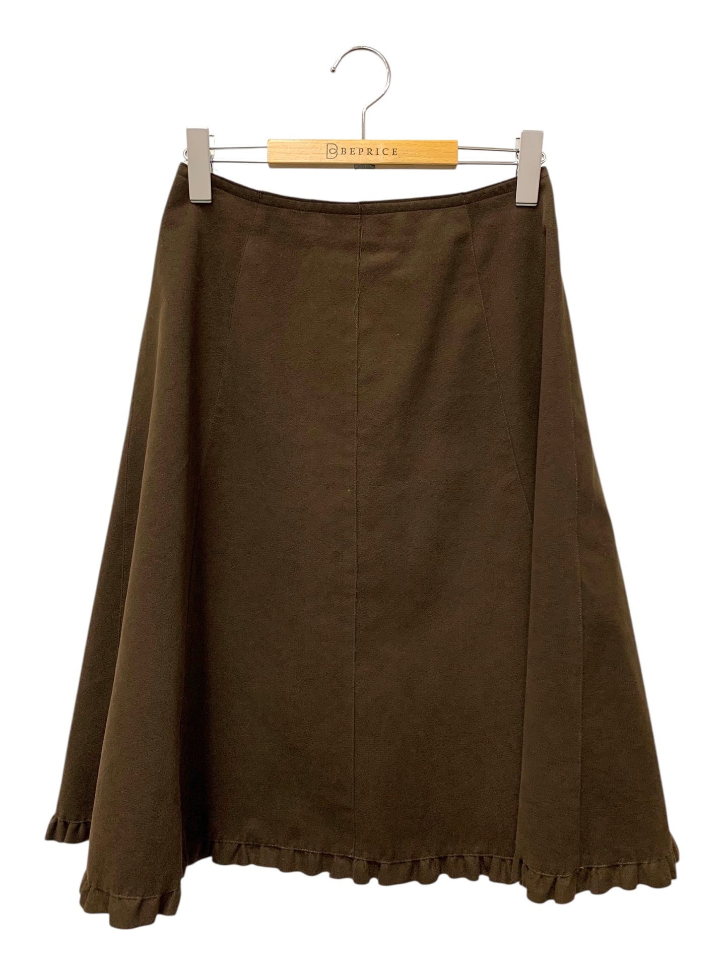 エムズグレイシー 917547 スカート 38 ブラウン スエード ITJJZMCZZQHE