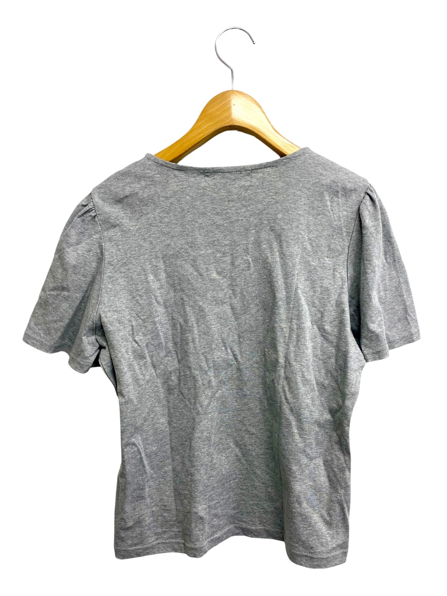 エムズグレイシー 415345 Tシャツ 40 グレー カゴバッグモチーフ IT8EFCSNYNRU