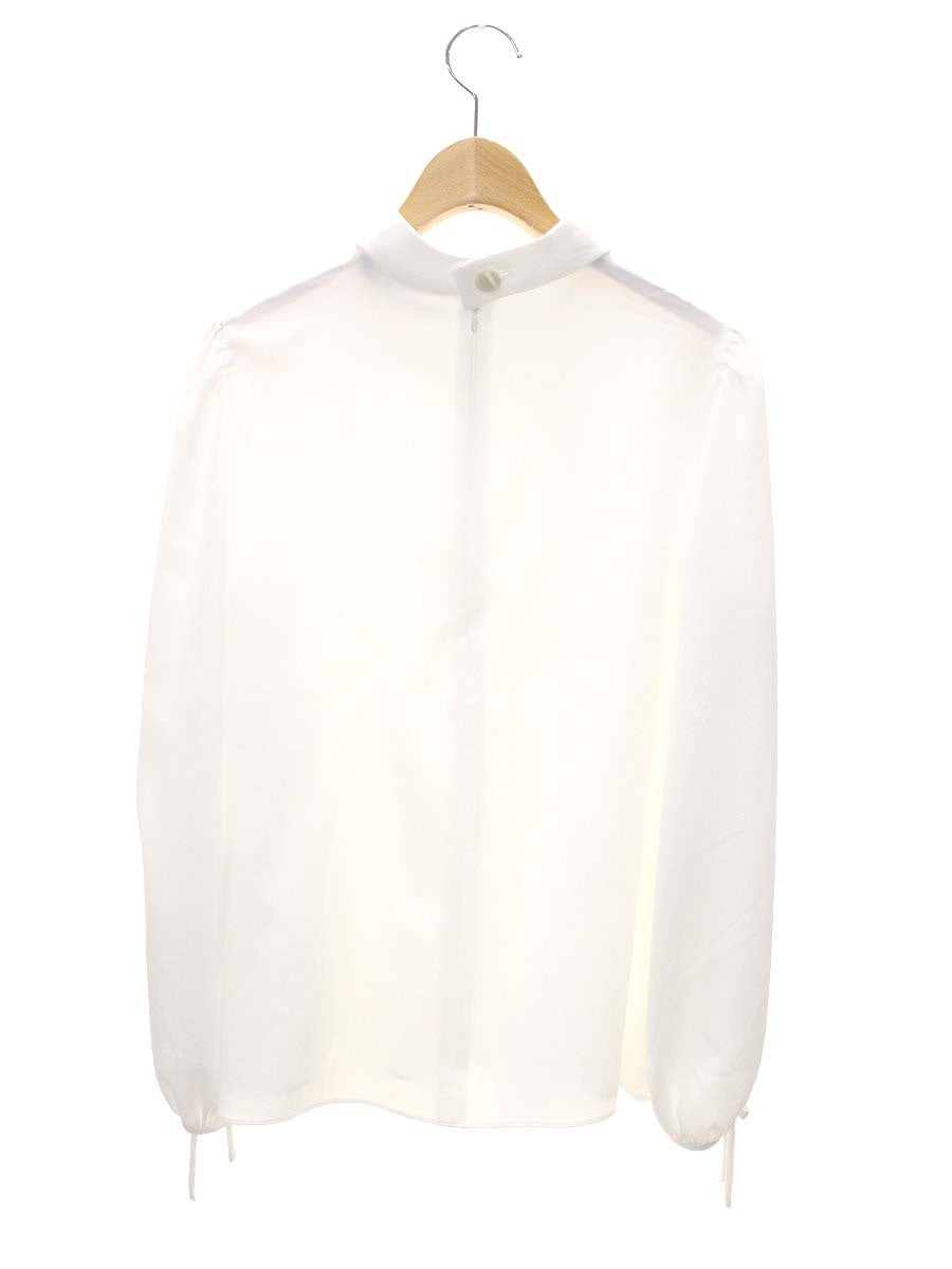 エムズグレイシー 110111 カットソー 40 ホワイト パフスリーブ リボン ITFWKTU8GW7Q