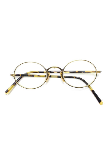 オリバーピープルズ OP-5 OV メガネ ゴールド メタルフレーム フルリム ラウンド 1990's (生産：オプテックジャパン期) ITBOU6ANKHJ0 【SALE】