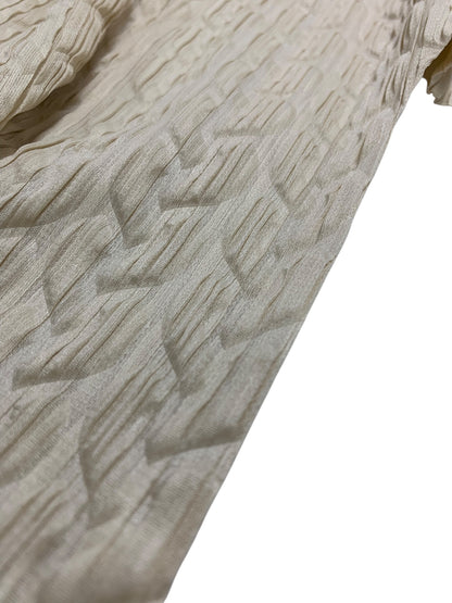 プリーツプリーズイッセイミヤケ PP23JH544 ワンピース 3 アイボリー 雪の結晶 エンボス加工 IT2ATC9EXILE 【SALE】