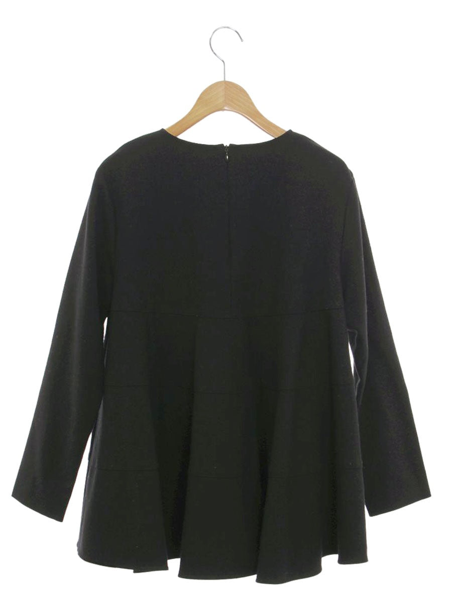 ヨリ YR2121-119AW カットソー 38 ブラック ペプラム ティアード IT9KBC8SUD6G