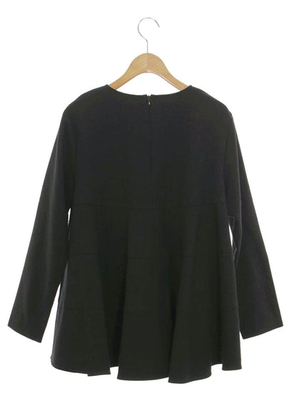 ヨリ YR2121-119AW カットソー 38 ブラック ペプラム ティアード IT9KBC8SUD6G