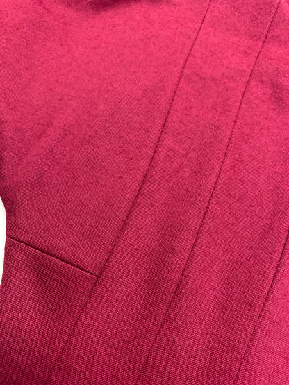 シビラ ワンピース M ワインレッド ウール タック ITC2LGCVVNJ4