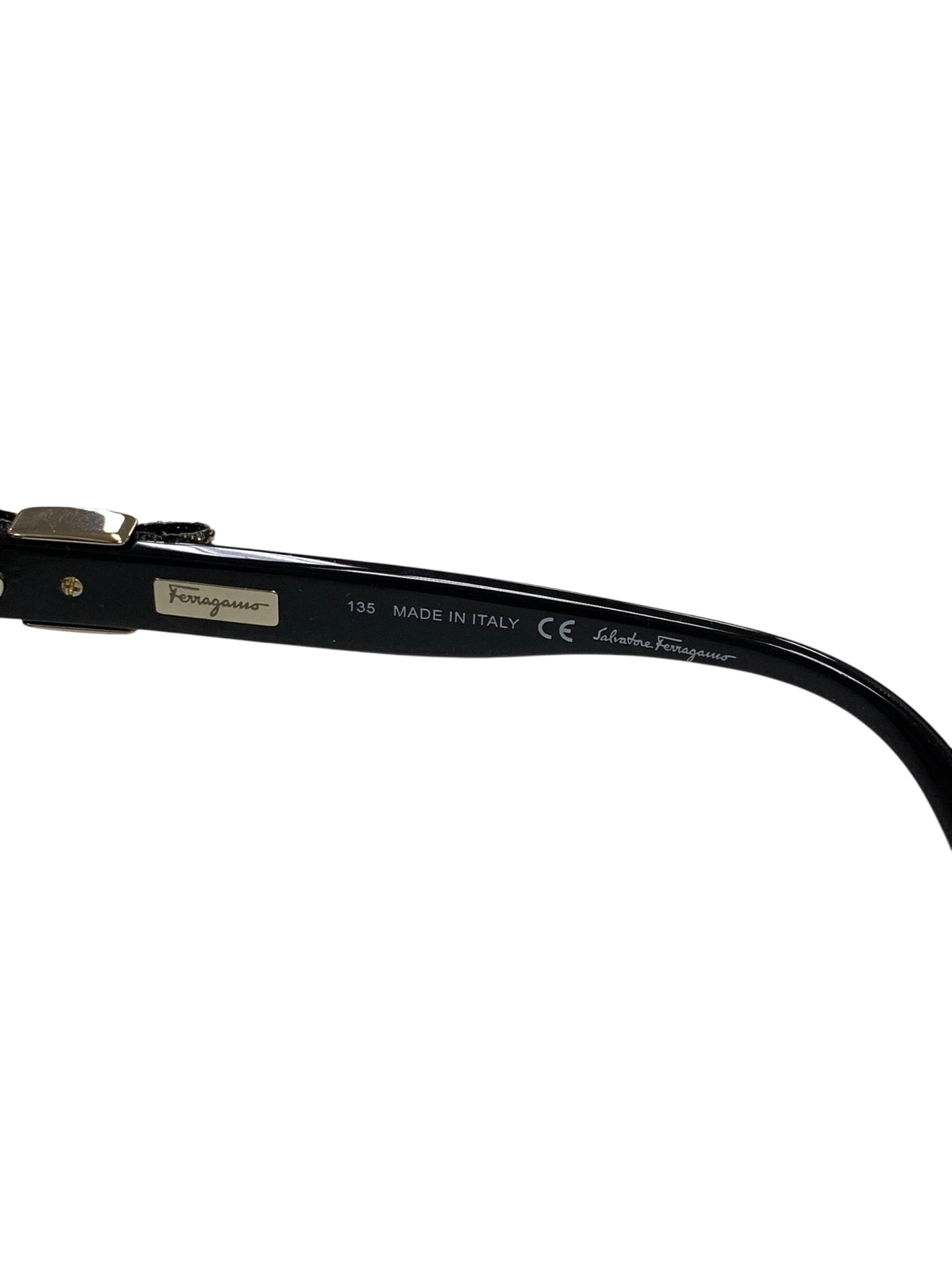 フェラガモ SF658SLA サングラス ブラック セルフレーム ヴァラリボン IT5EOK9GHV3E