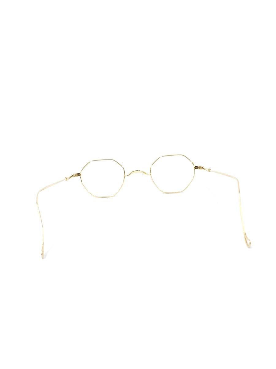 ルノア M2 mod.02 メガネ ゴールド メタルフレーム フルリム オクタゴンシェイプ ITA7T1ILDB3Y