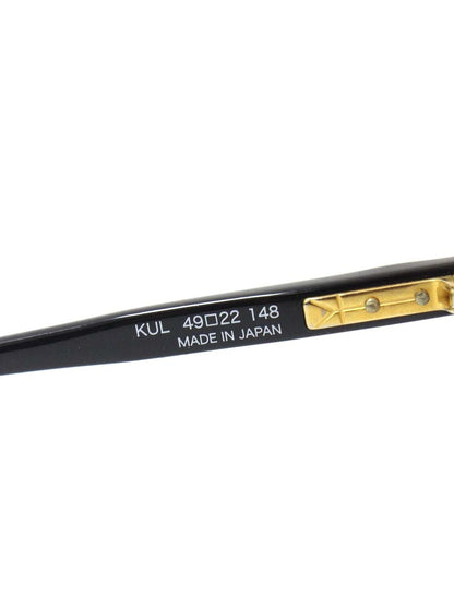 ユウイチトヤマ U-122 メガネ ブラック セルフレーム フルリム ラウンド IT9YU3ZKF4K8