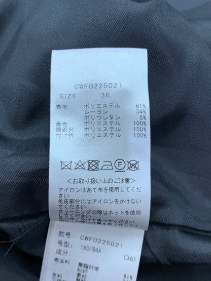 セルフォード CWF0225021 ワンピース 36 ブラック エコファー 衿付き ITVR30VI3BYU