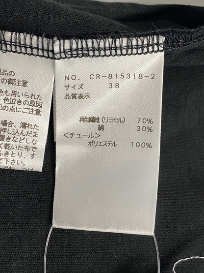 エムズグレイシー 815318 Tシャツ 38 ブラック チュールドレスモチーフ 女の子 ロゴ ITPN7Q60RBSK