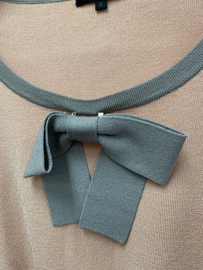 トゥービーシック W5N50-612-13 ニット 2 ピンク ウエストリブ リボン ITDLJUOY72QG