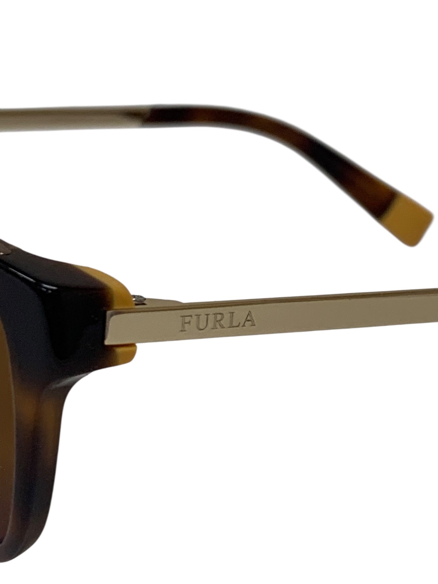 フルラ SFU115J サングラス ブラウン コンビフレーム フルリム ウェリントン ITUQC0DJD8VG