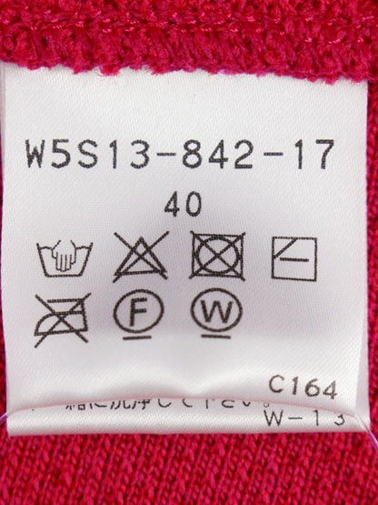 トゥービーシック W5S13-842-17 スカート 40 レッド ニット フレア ITG9VBVRR7O6