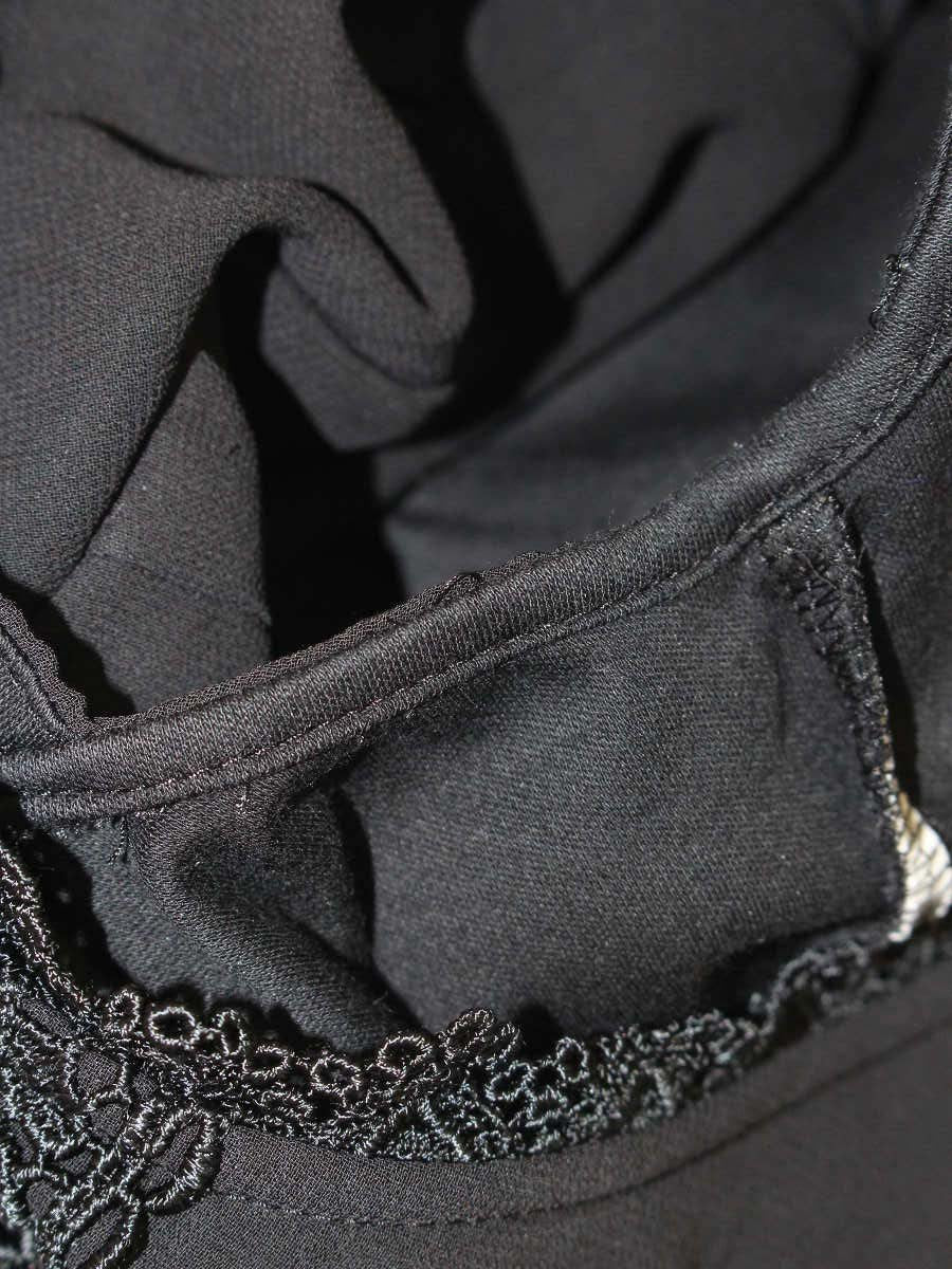 トッカ 【洗える！】SOLEIL シフォントップス KKTOSM0102 XS ブラック ITHGFQC9F9N8