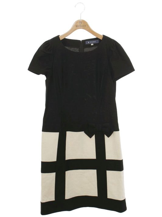 エムズグレイシー 621314 ワンピース 42 ブラック リボン ITMEHERGWH24