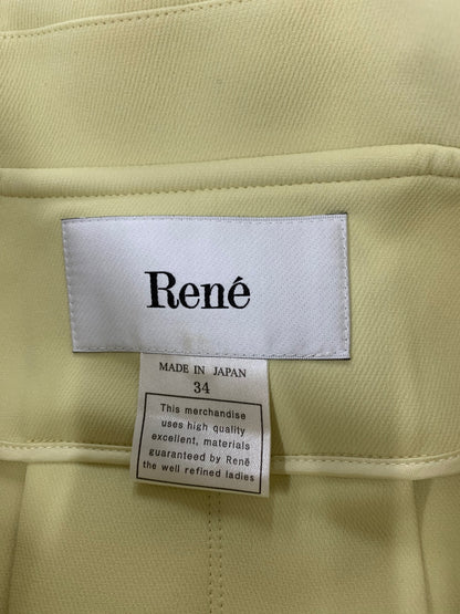 ルネ 6218031 コート 34 グリーン ラインストーン ジップアップ開閉 ITDAEZRQPNR5