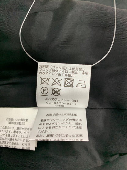 エムズグレイシー 211119 ワンピース 40 ブラック マーガレットモチーフ IT58J2QZUHI0