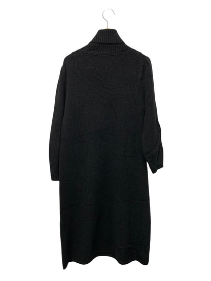 エムズグレイシー 318619 ワンピース 40 ブラック ハイネック ニット ウール ITBEEMVRFABO