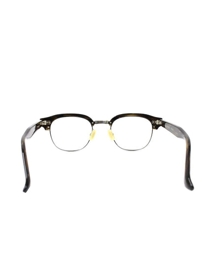 金子眼鏡 VINTAGE KV-174 メガネ ブラウン/メタルシルバー サーモントブロー ITCXQHIA0ACG