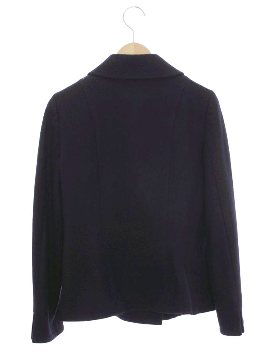 エムズグレイシー 814529 コート 36 ネイビー Pコート ハーフ ウール IT9LNZ7XZBHS