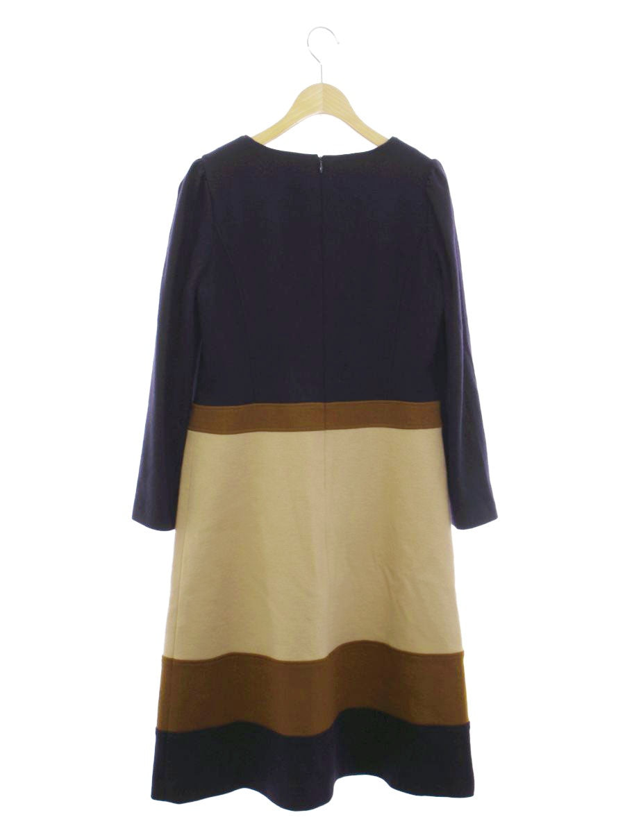 エムズグレイシー ワンピース 38 ブラウン ウール IT0PJMWX8C3A