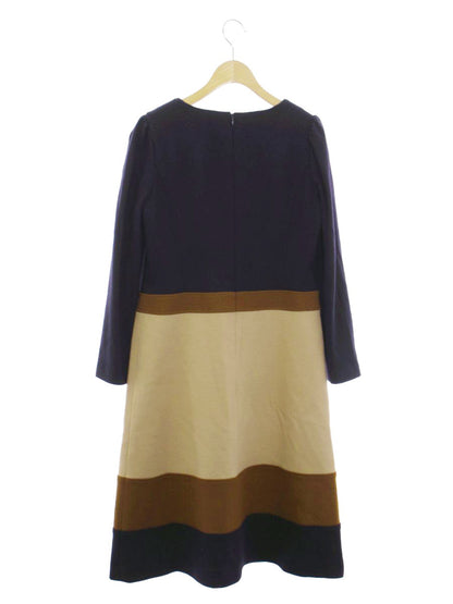 エムズグレイシー ワンピース 38 ブラウン ウール IT0PJMWX8C3A