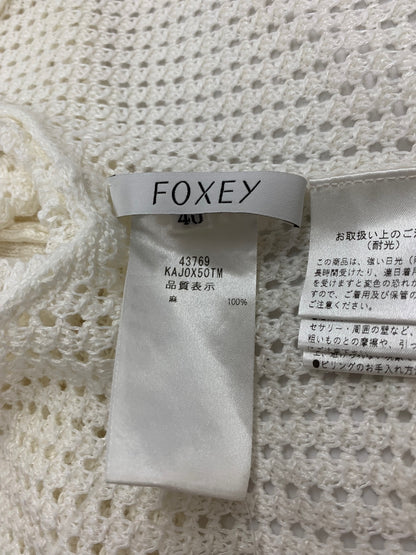 フォクシーブティック Cardigan ALDILA 43769  カーディガン 40 ホワイト IT3FDLZDYXZC