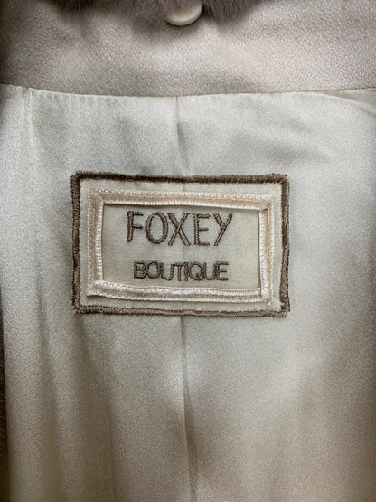 フォクシーブティック Coat Noisette 36160 コート 38 ベージュ ヌートリアファー カシミヤ シルク ITA252G115PC