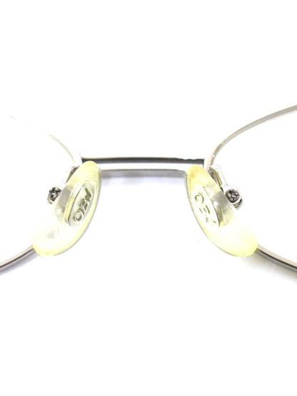OBJ（オブジェ） PURE TITANIUM メガネ シルバー メタルフレーム フルリム オーバル（楕円） ITLYETN0VA6K 【SALE】