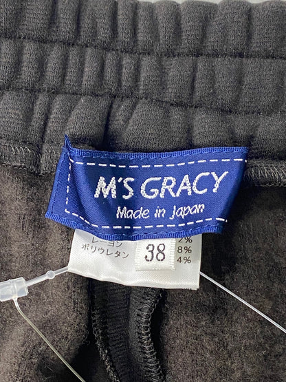 エムズグレイシー 016507 パンツ 38 チャコールグレー ストレッチ ITYM4YD3K3C4