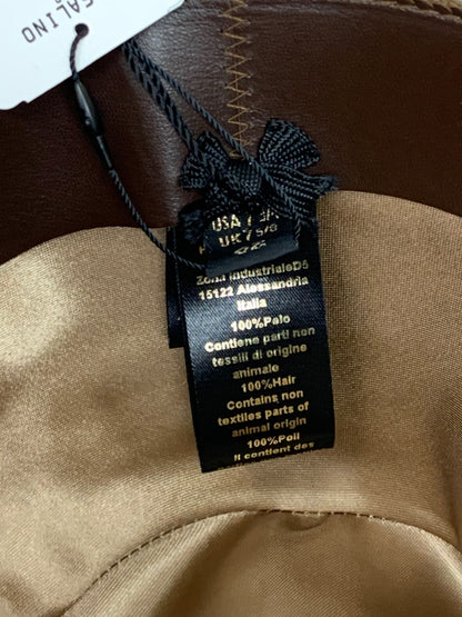 ボルサリーノ QUALITA SUPERIORE アネッロ ミディアムブリム 2321143360 ハット ベージュ クオリタ スーペリオーレ ラビットファー サイズ62 ITTHHWB7OE6K