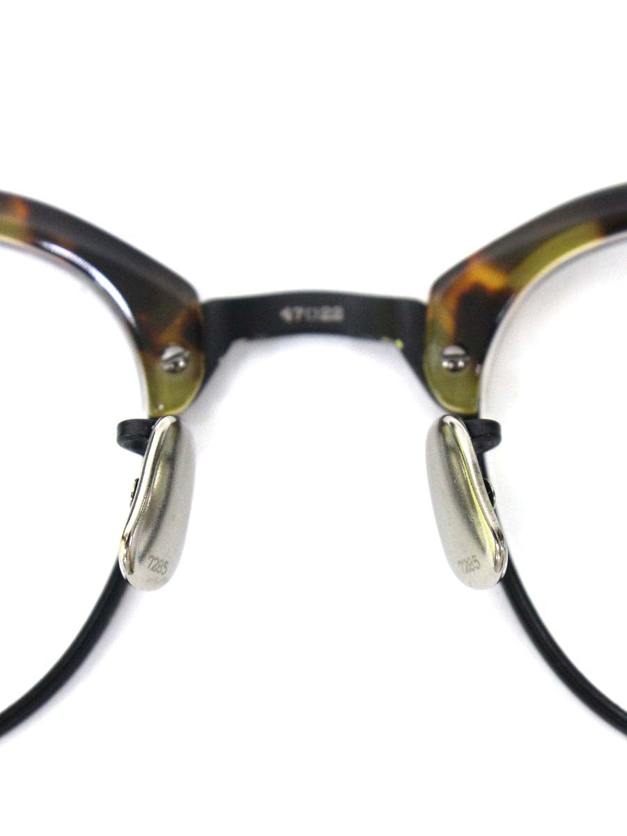 アイヴァン7285 645 メガネ ブラック ブラウン コンビフレーム フルリム サーモント ボストン(パント) ITP24RIAU870