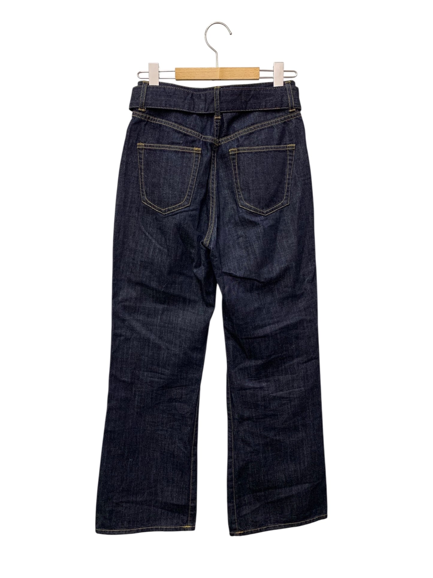 エイミーイストワール  ピンタックベルトデニムパンツ 1119522509-0 25 ネイビー 2019AW ITLM8YDRRBV0