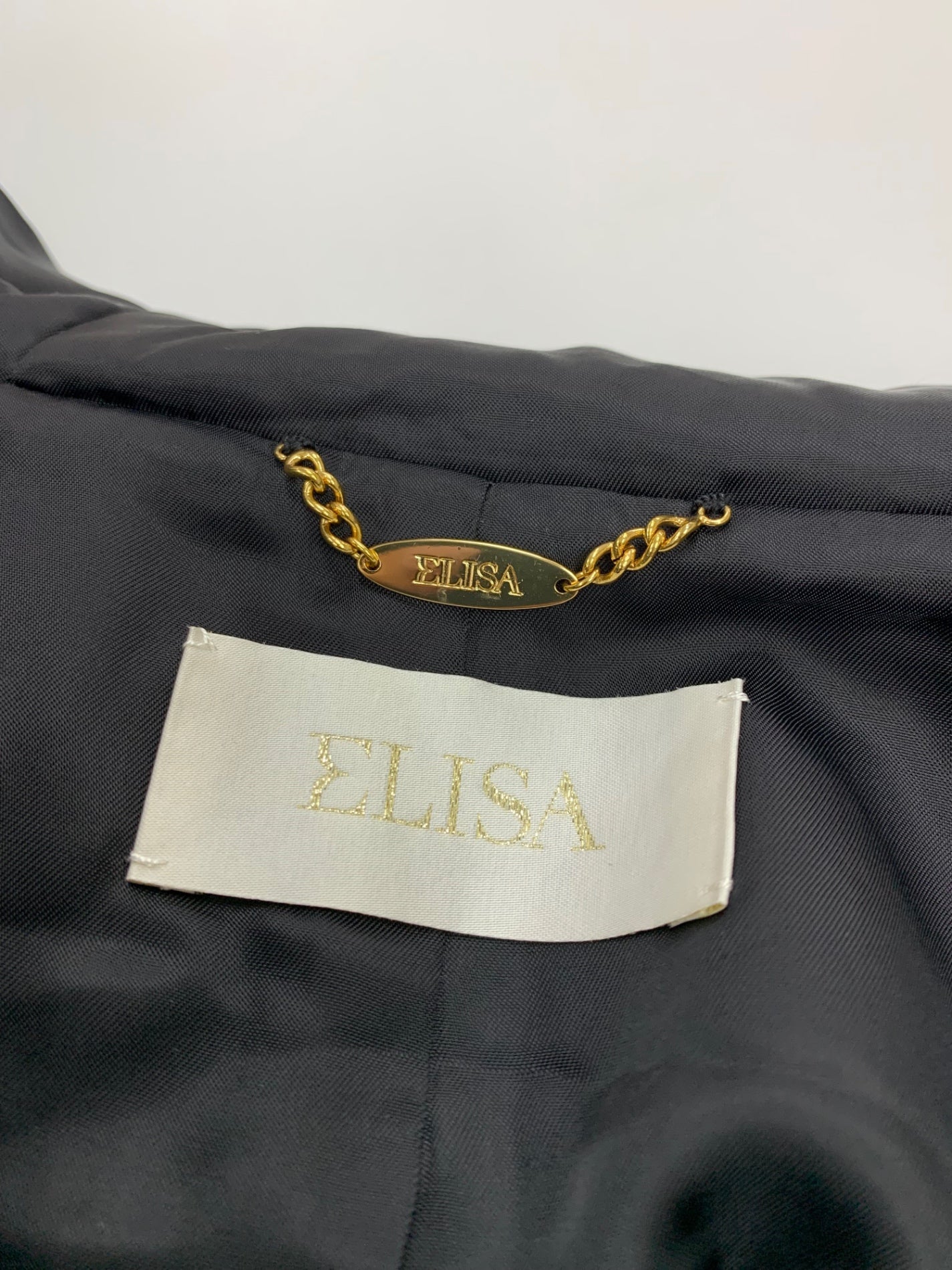 エリザ 27505111 ジャケット 1 ブラック フォックスファー衿 ブルゾン IT3F6MI8JFN0 【SALE】