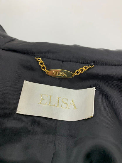 エリザ 27505111 ジャケット 1 ブラック フォックスファー衿 ブルゾン IT3F6MI8JFN0 【SALE】