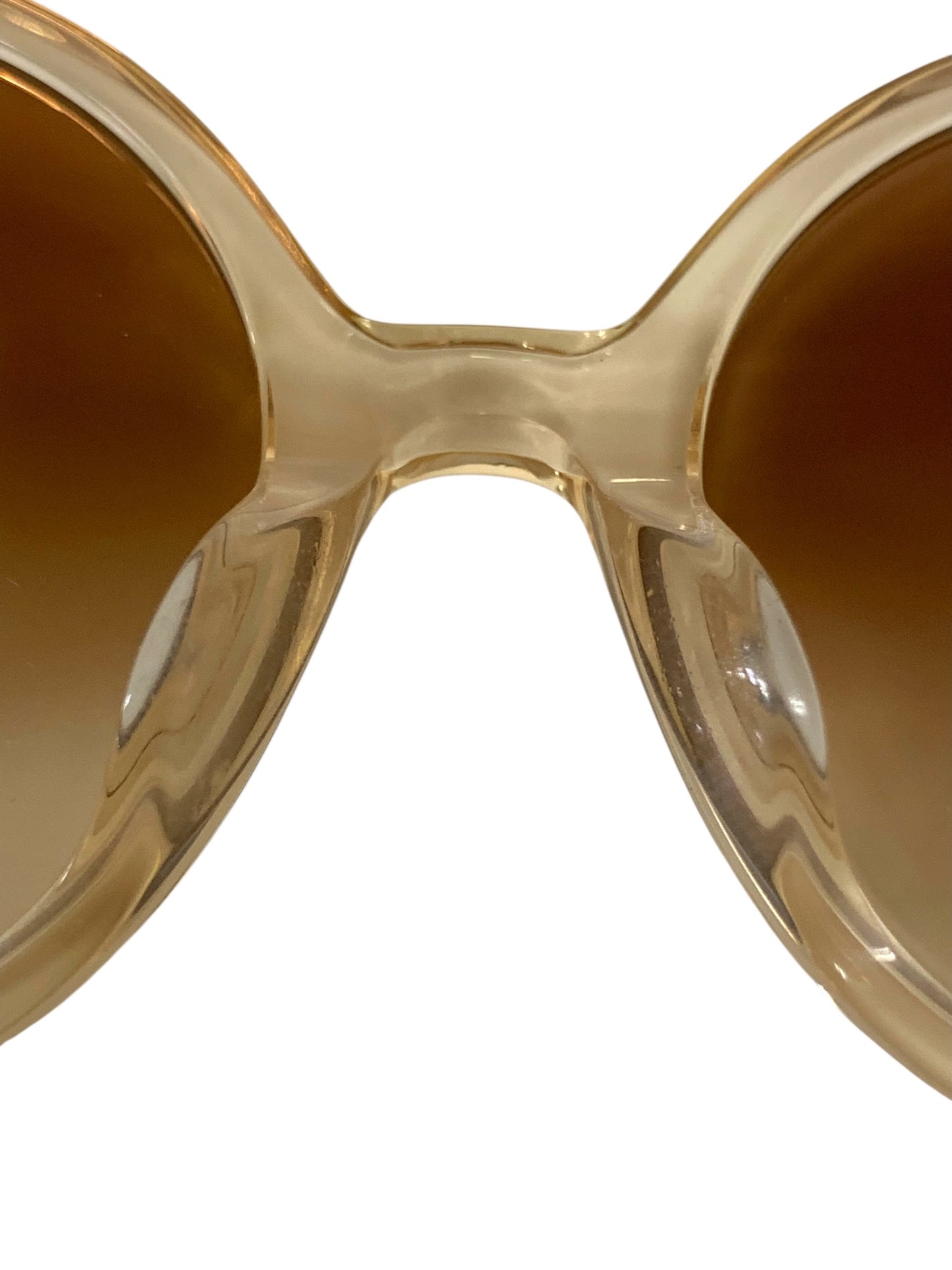 ランバンオンブルー SLB008J サングラス ブラウン セルフレーム フルリム ラウンド（丸メガネ）クリアカラー IT25UVO4E4GB